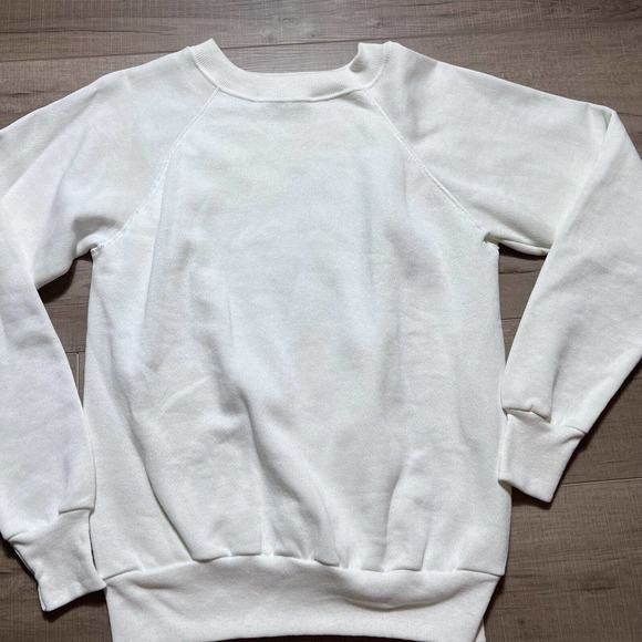 Vintage Sweatshirt by Pannill Sweats Pastel White Crewneck (Medium) Fits Small - Picture 2 of 10